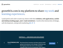 Tablet Screenshot of growthux.com